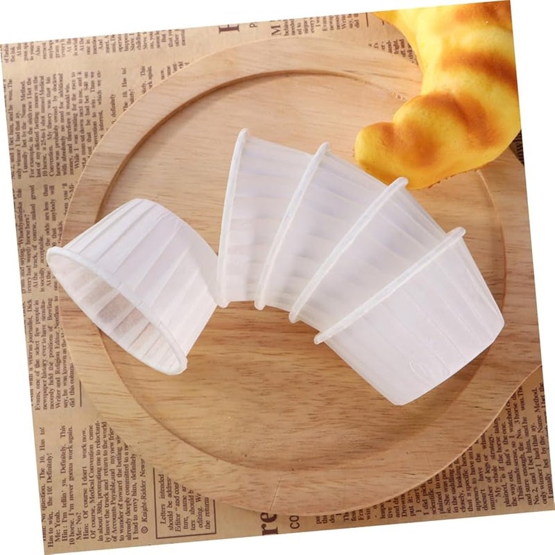 White Oil Baking Cups 50pcs Muffin Paper Holders for Desserts Party Weddings Birthdays - Image 3